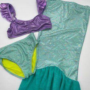 Disney Little Mermaid 3 Piece Swimsuit